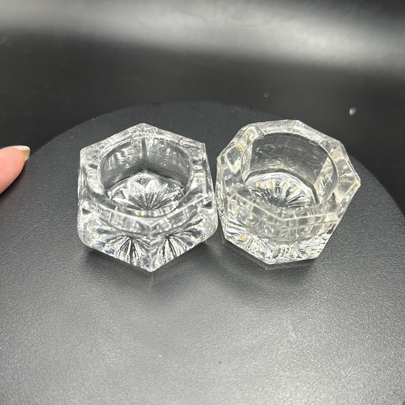 Vintage Clear Salt Sellers 2Different designs - Picture 1 of 4